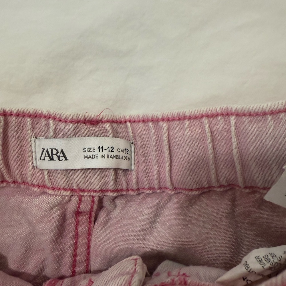 Zara Light Pink Denim Skirt